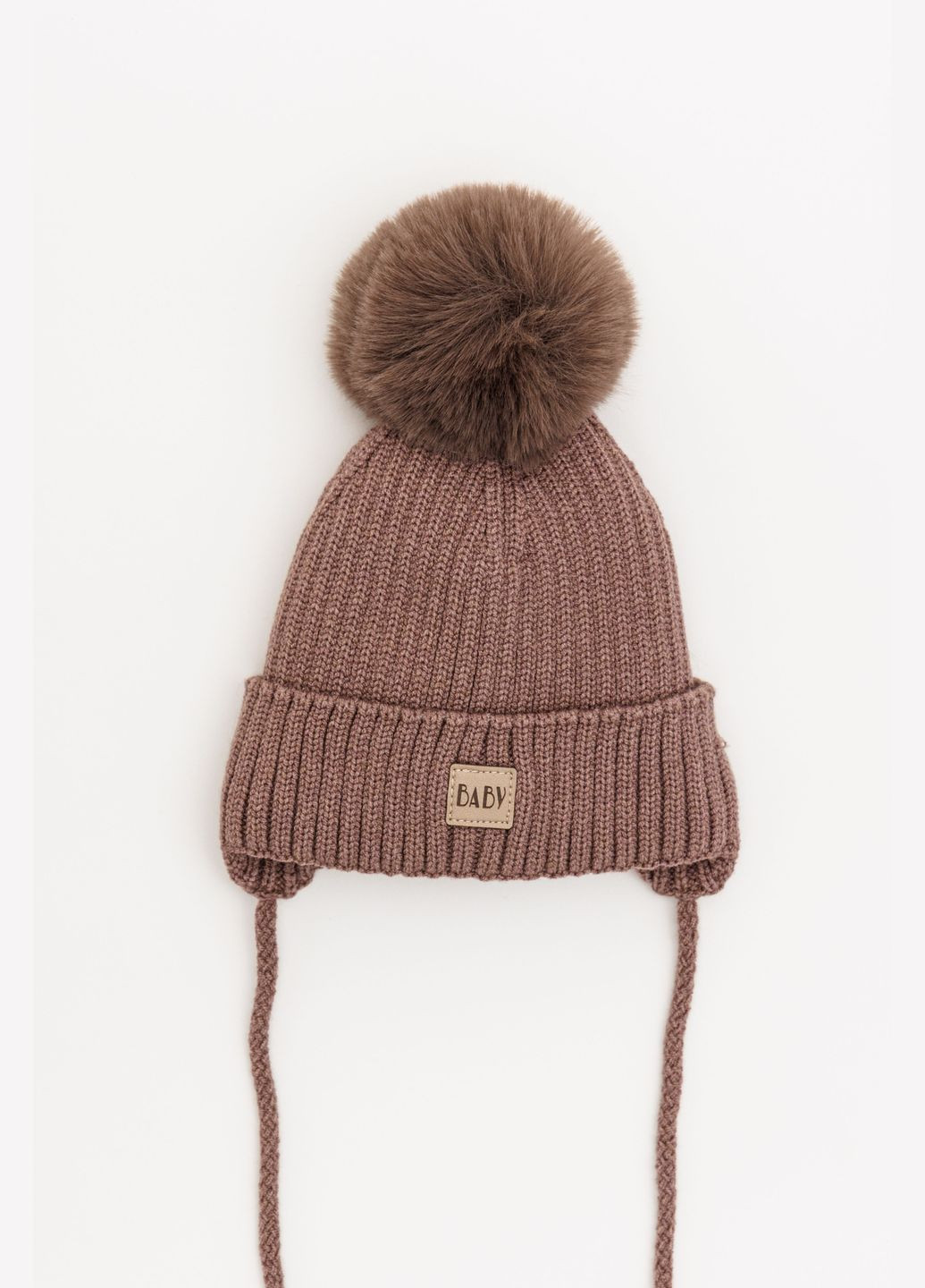 Шапка для дівчинки, для хлопчика Вінтер K82 42-44 см. Кава Alex K82-3 (304977500)