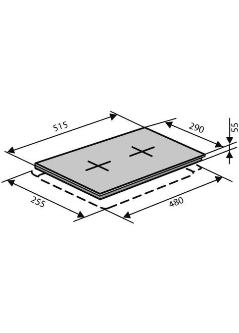 Варочная поверхность HSF320G CEST (WH) 3 Ventolux (330781216)