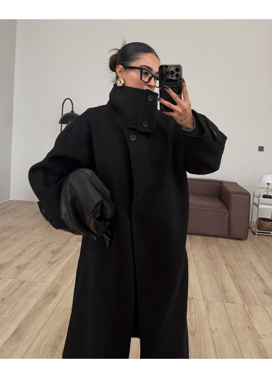 Чорне демісезонне Пальто жіноче No Brand