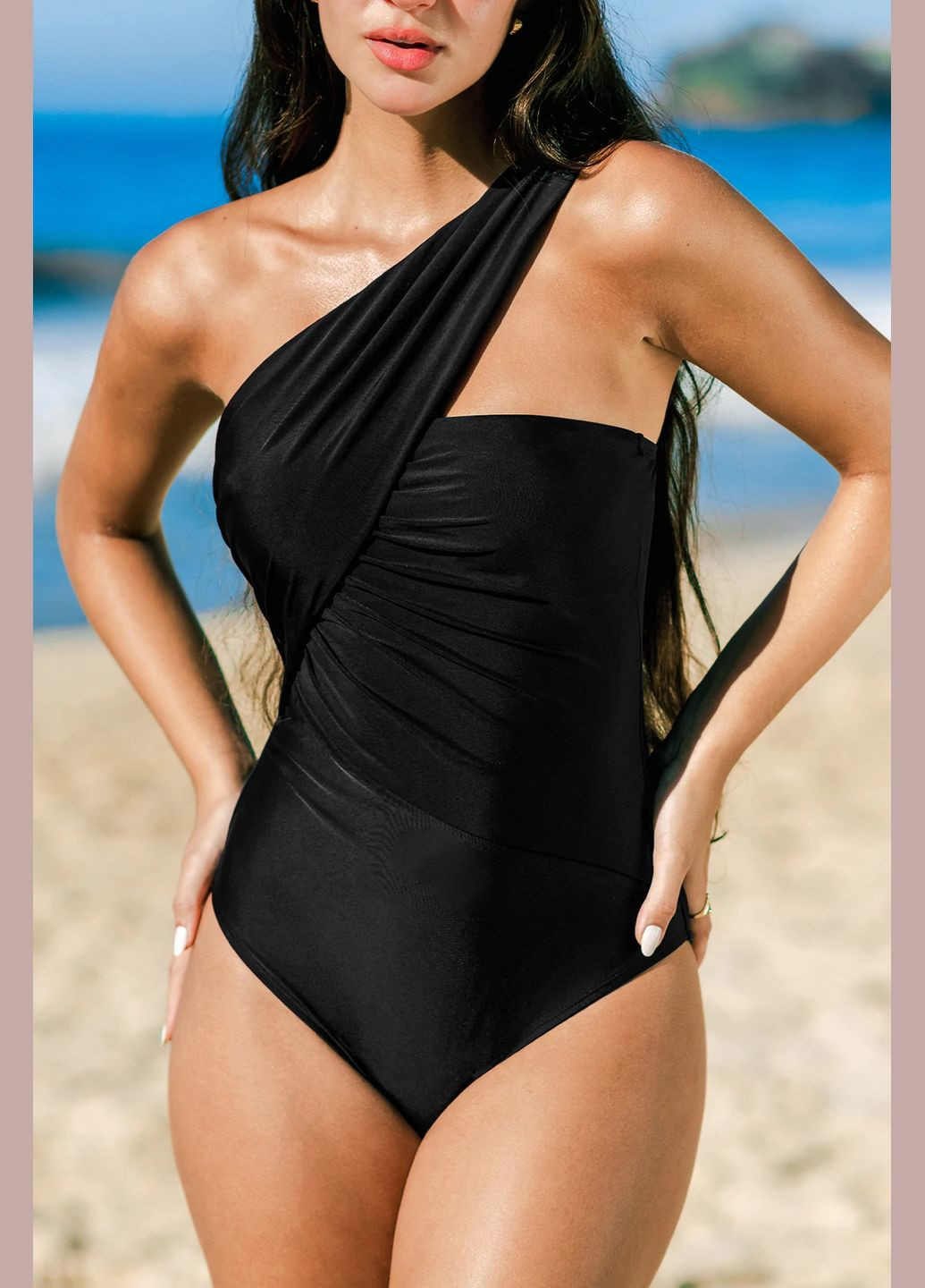 Чорний літній купальник CUPSHE