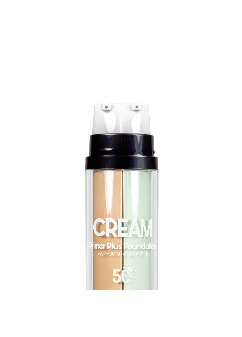 База и тональный крем 2 в 1 Primer Plus Foundation Spf 50, 2 х 25 г, Tuz (302722177)