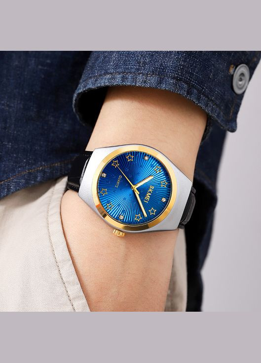 2058BU Blue кварцевый классический Skmei (326599511)