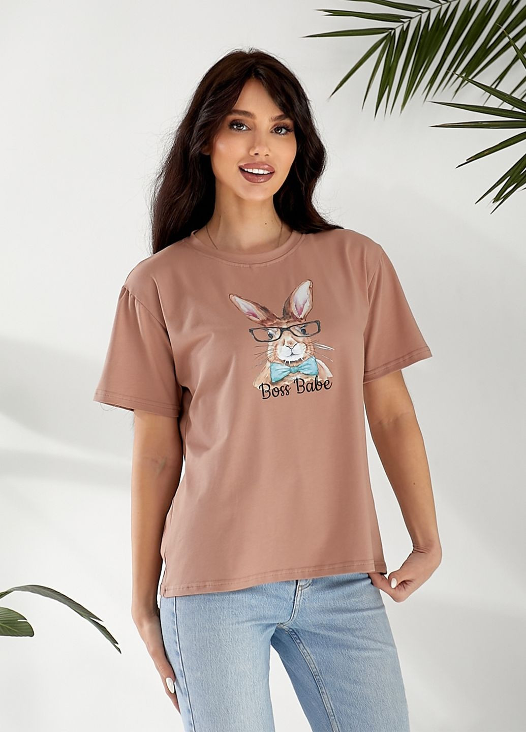 Футболка женская оверсайз с принтом No Brand - (329651476)