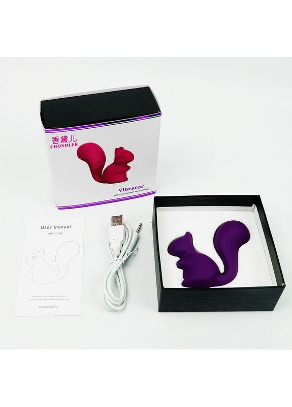 Мини-вибратор клиторальный Debbie в форме белочки, 10 режимов вибрации Every Night Toys (366890242)