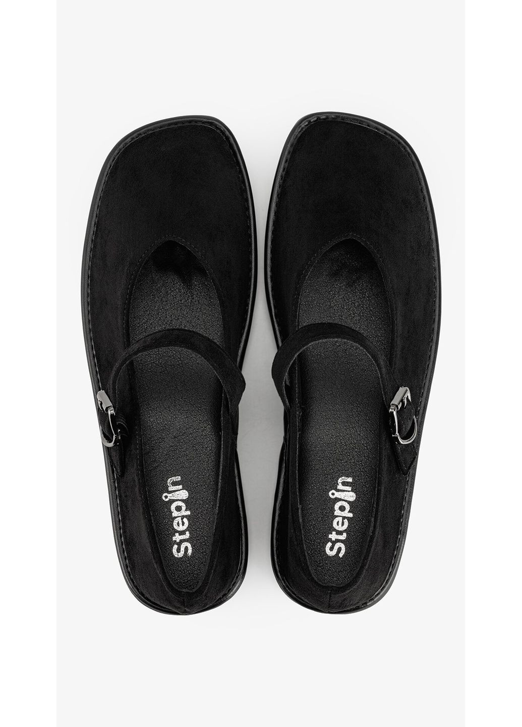 Женские балетки женские 2025-14a черный shop (2000999275425) Stepln | чёрные (361248166)