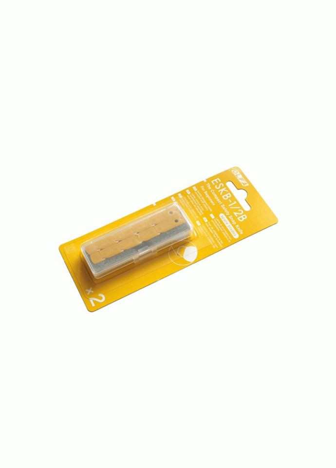 Лезвие ESKB1/2B безопасное покрытое пластиком блистер 2 шт для ножа ESK-1 (11705) Olfa (264744105)