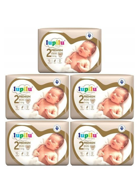 Подгузники Premium Mini 2 3-6 кг 220 шт Lupilu (369144200)
