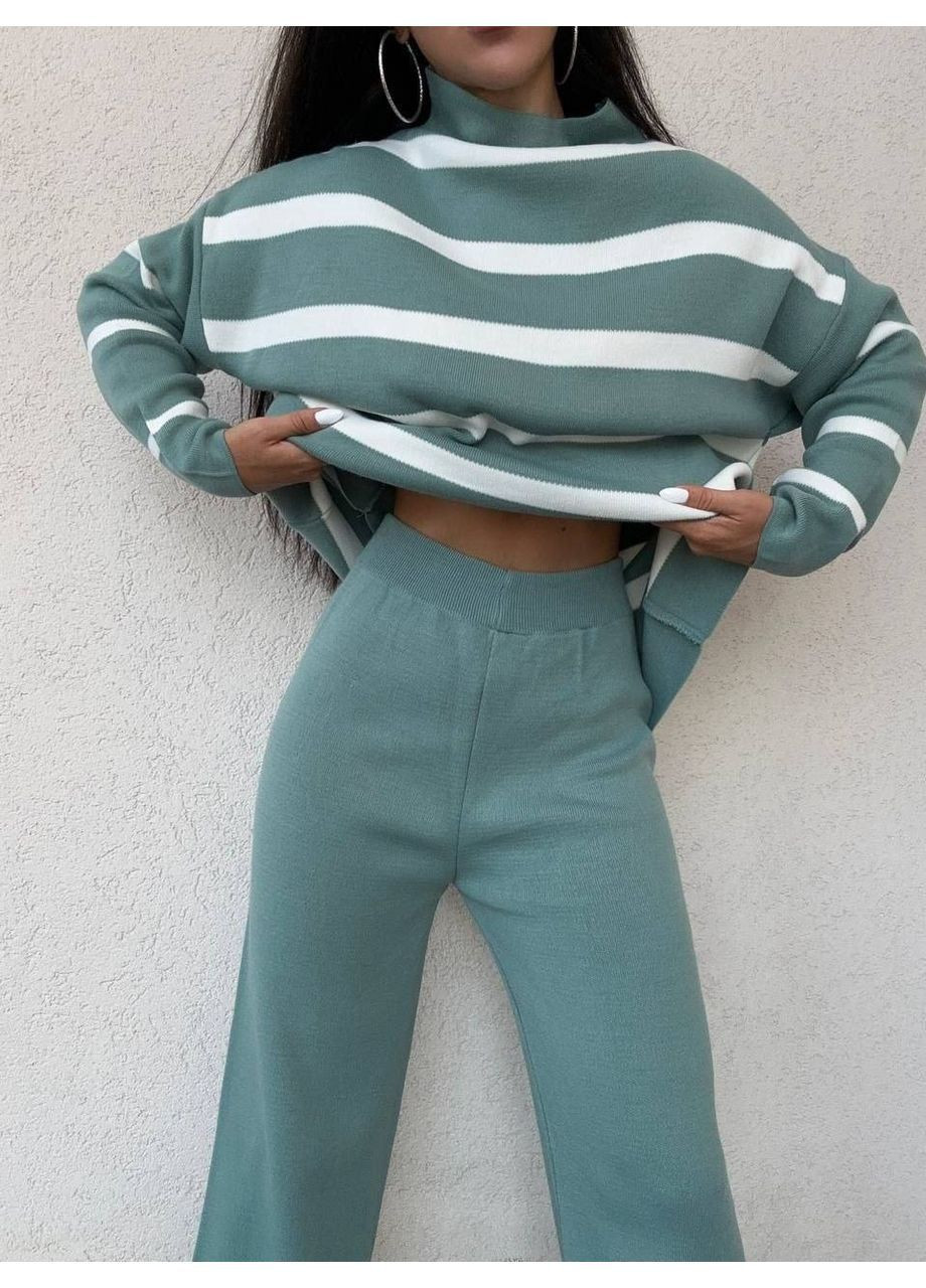 Костюм (брюки, туника), цвет Бирюзовый Fashion (364184162)