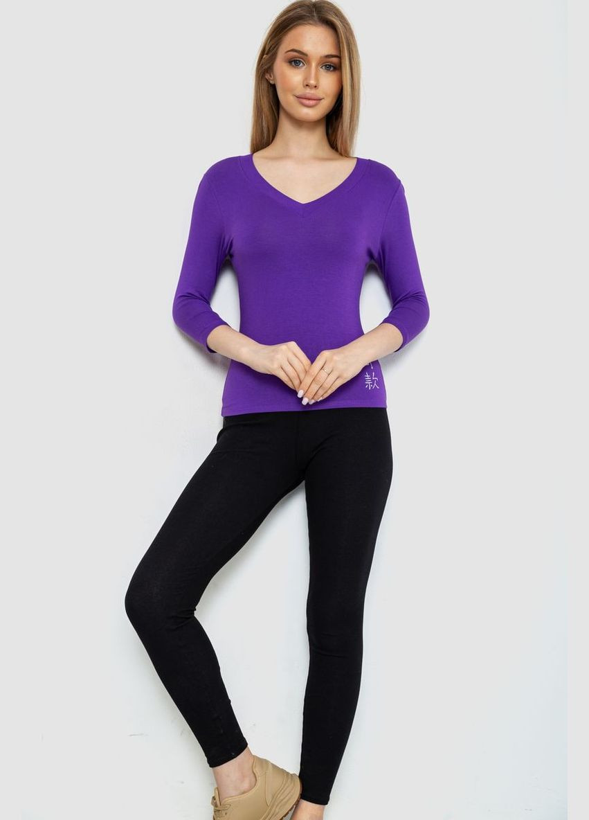 Женский лонгслив укороченный с рукавом 3/4 Ager 186R508 - (293849928)