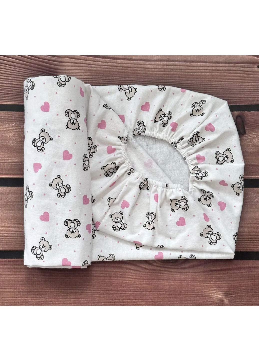 Простыня байковая в кроватку 120/60 No Brand (364828202)