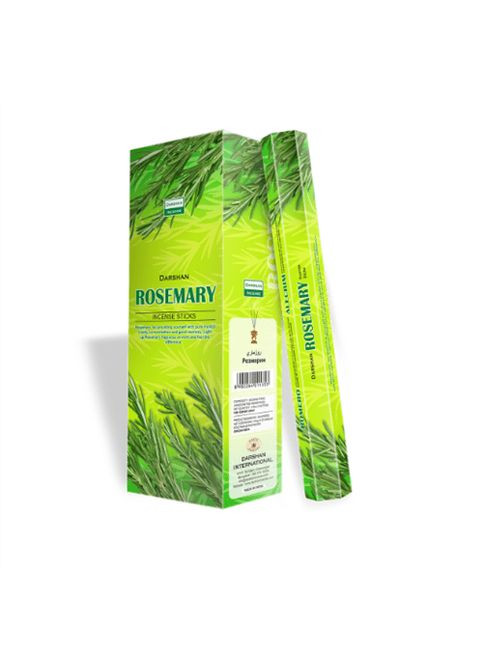 Аромапалички вугільні Rosemary Розмарин 20 шт. Darshan (366447793)