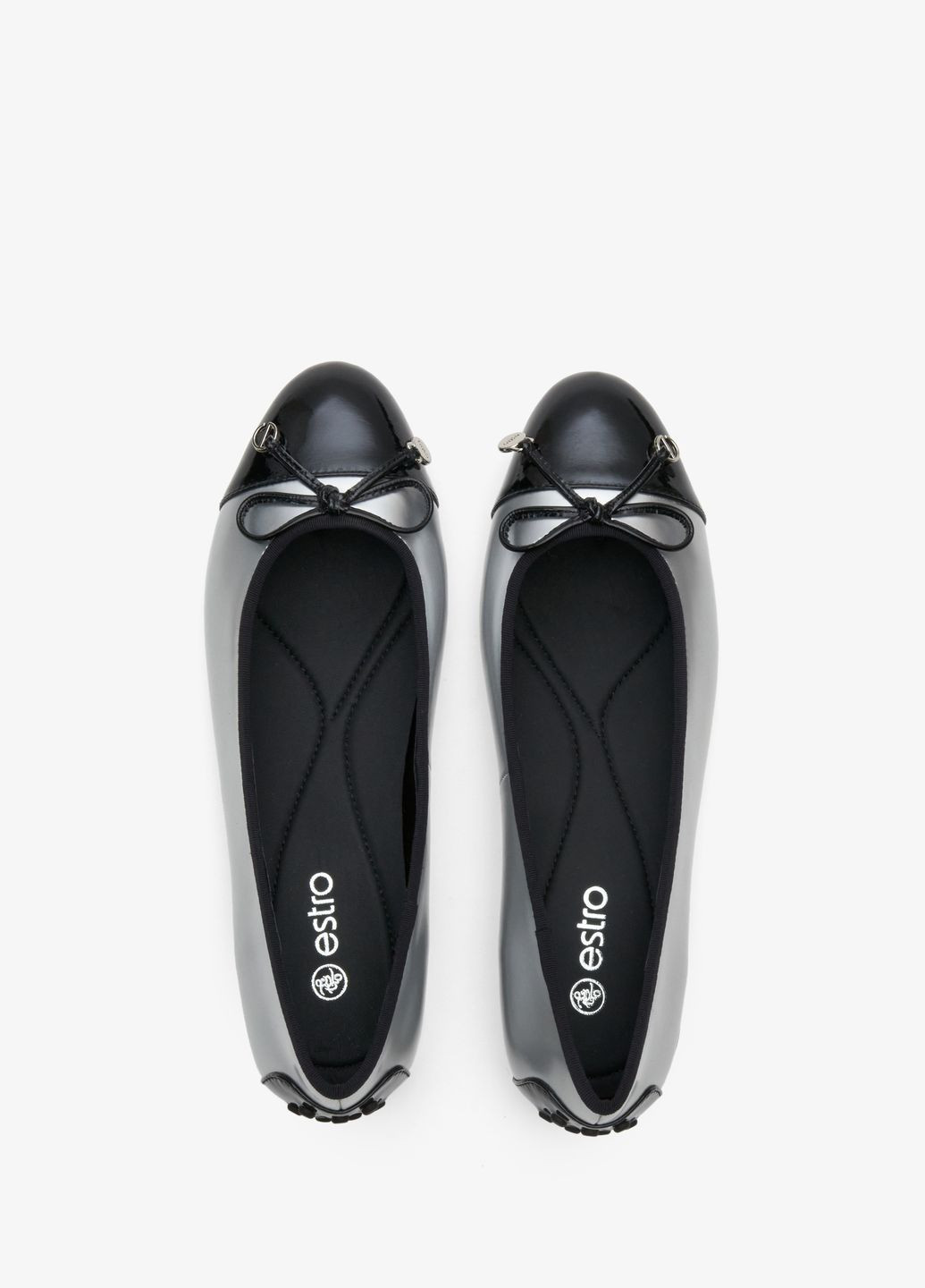 Женские балетки, цвет черный Estro | чёрные (323529029)