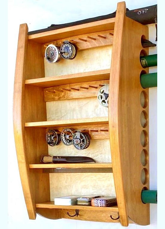 Органайзер для рибальських снастей з дерева Макрель сієна (ОДБ-001405) No Brand (328910667)