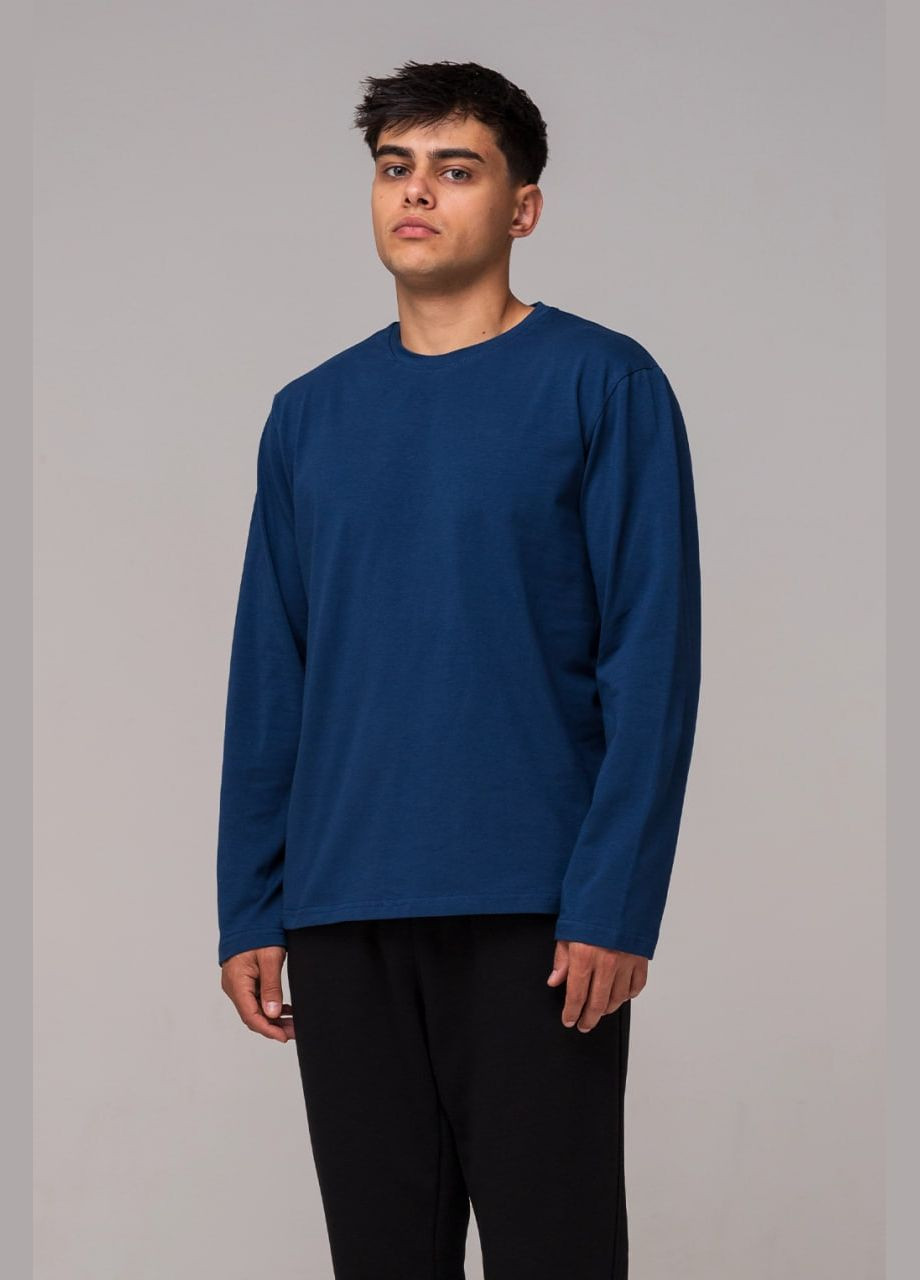 Лонгслів чоловічий No Brand синій