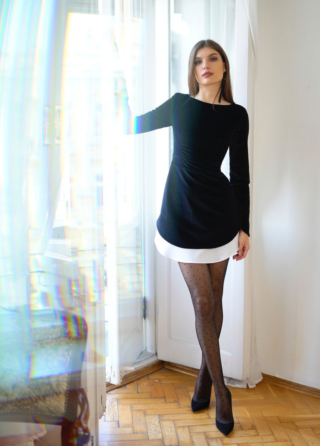 Черно-белое платье “bella” Anais GoSe