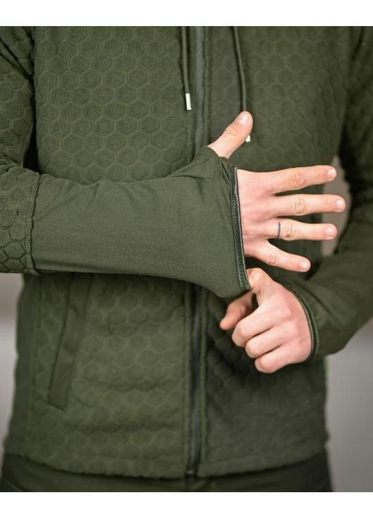 Тактична чоловіча тепла кофта на флісі олива No Brand (367088288)