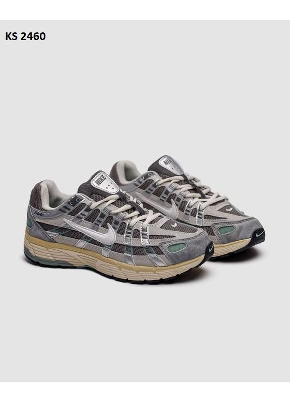 Серые демисезонные кроссовки мужские nike p-6000 gray найк п-6000 No Brand