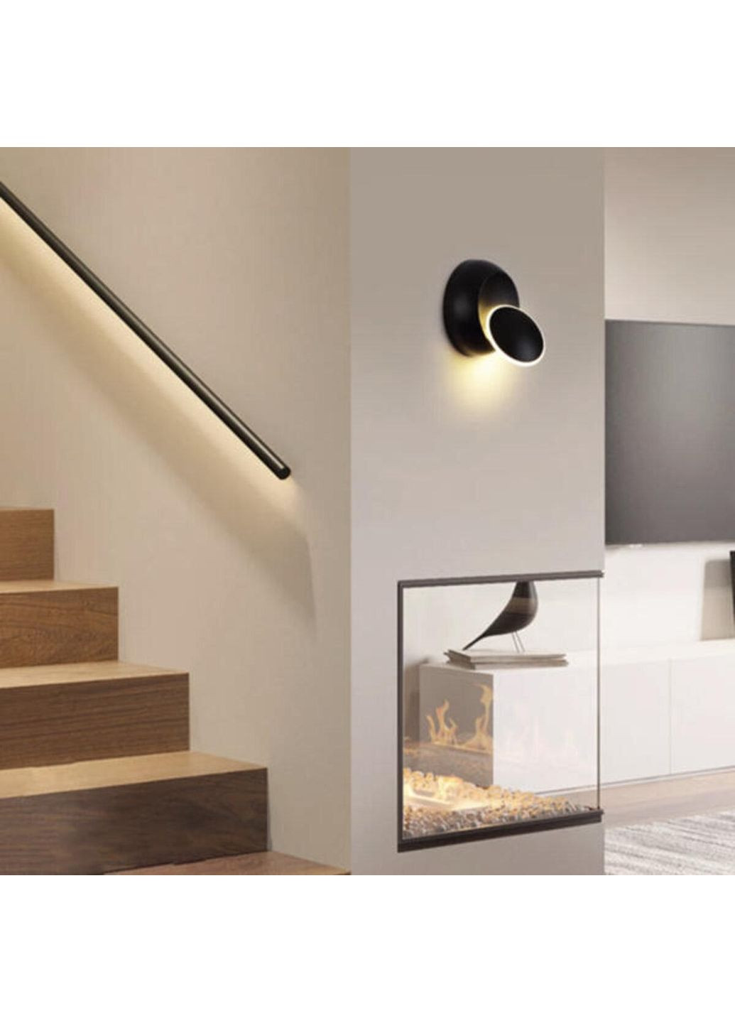 Бра настенный светодиод 8872M-B черный Sirius (342069658)