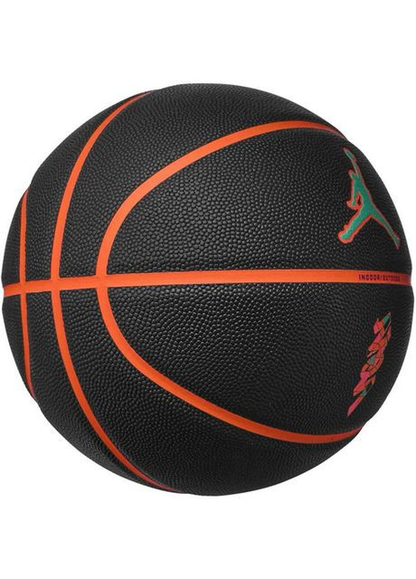 Баскетбольный мяч JORDAN ALL COURT 8P Z WILLIAMSON DEFLATED черный, оранжевый Уни (размер 7) J.100.4141.095.07 Nike (369364592)