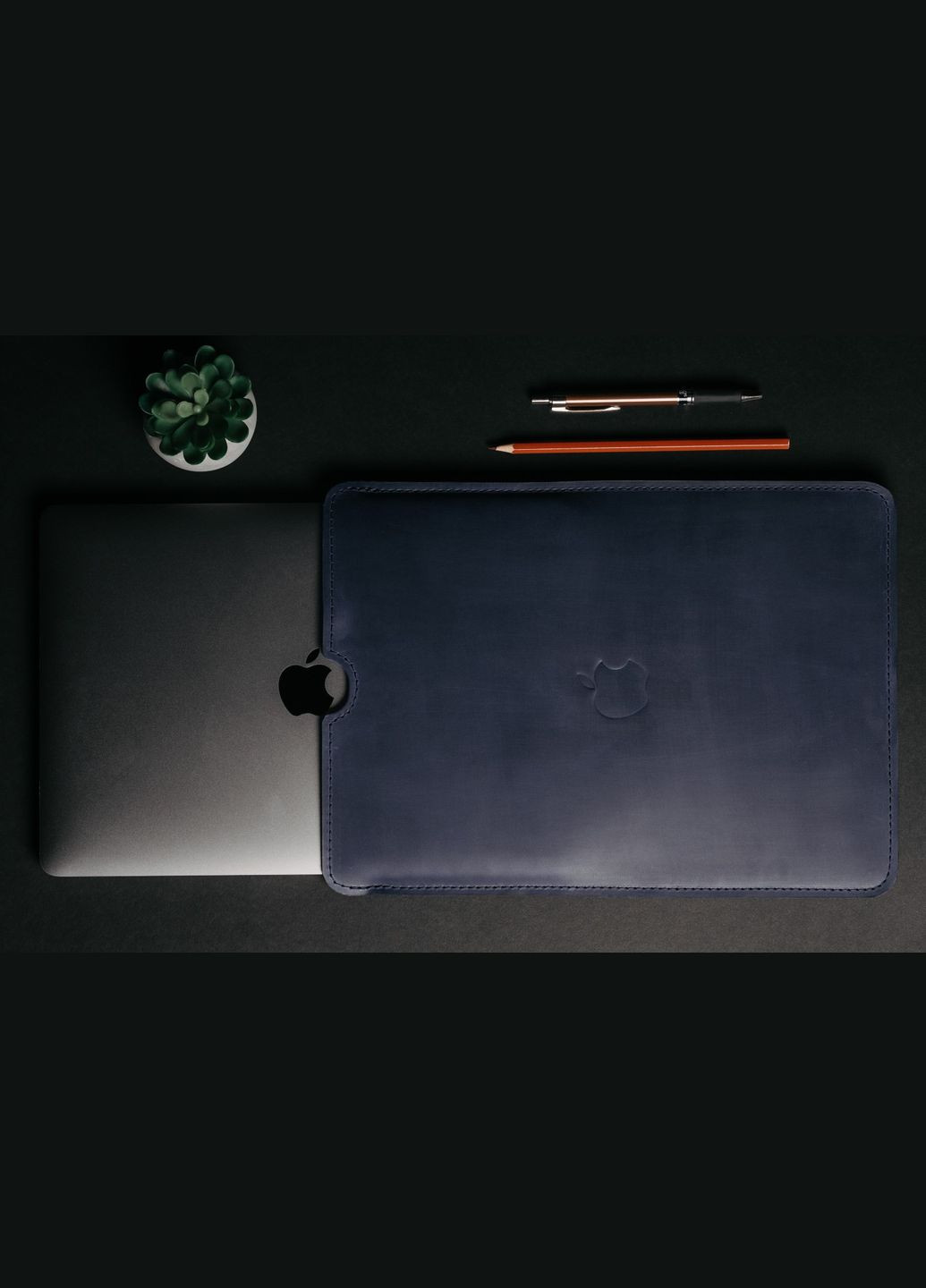 Шкіряний чохол для MacBook FlatCase Синій 16 Skin and Skin (290850404)