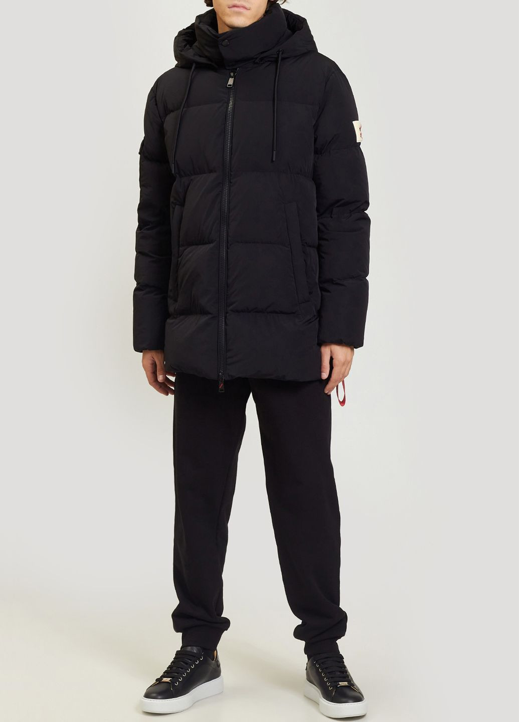 Чорний зимній Пуховик AFTER LABEL