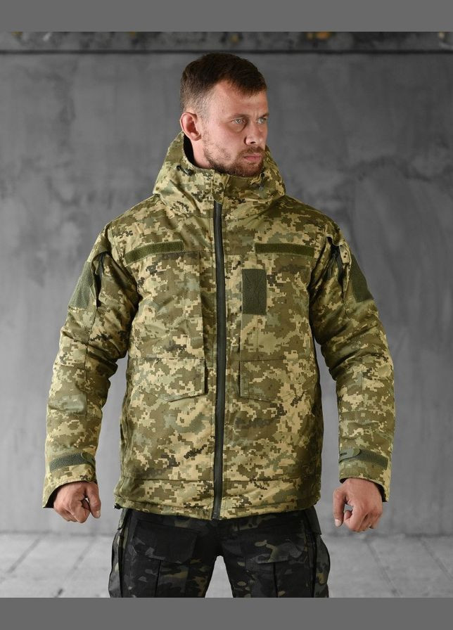 Тактична зимова куртка Omni-Heat піксель No Brand (303138786)