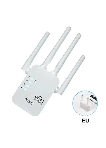 Бездротовий підсилювач, повторювач Wi-Fi, Wi-Fi ретранслятор 2.4G, 4 антени, Wi-Fi підсилювач Grant (393960542)