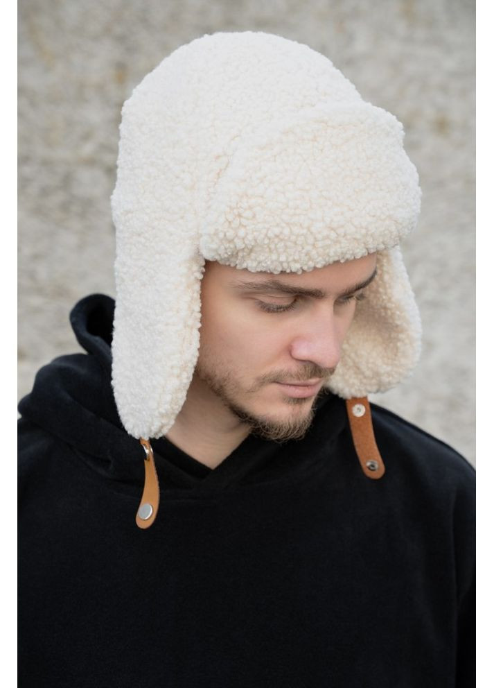 Шапка вушанка Теді Celebrity Beige Without (363021008)