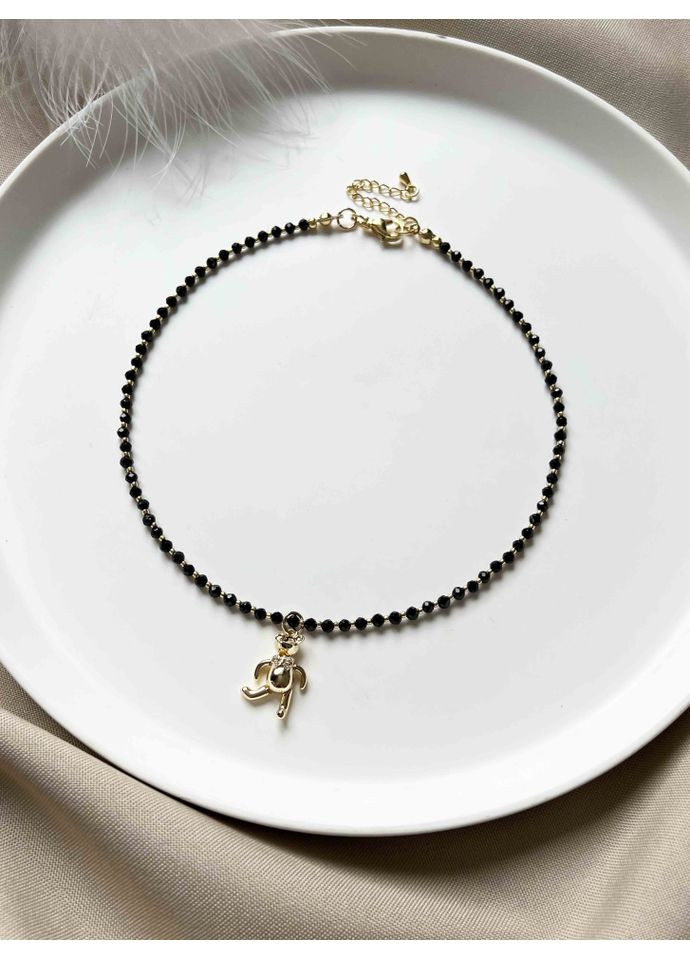 Чокер с мишкой из шпинели 4886 LeBijou (368559277)