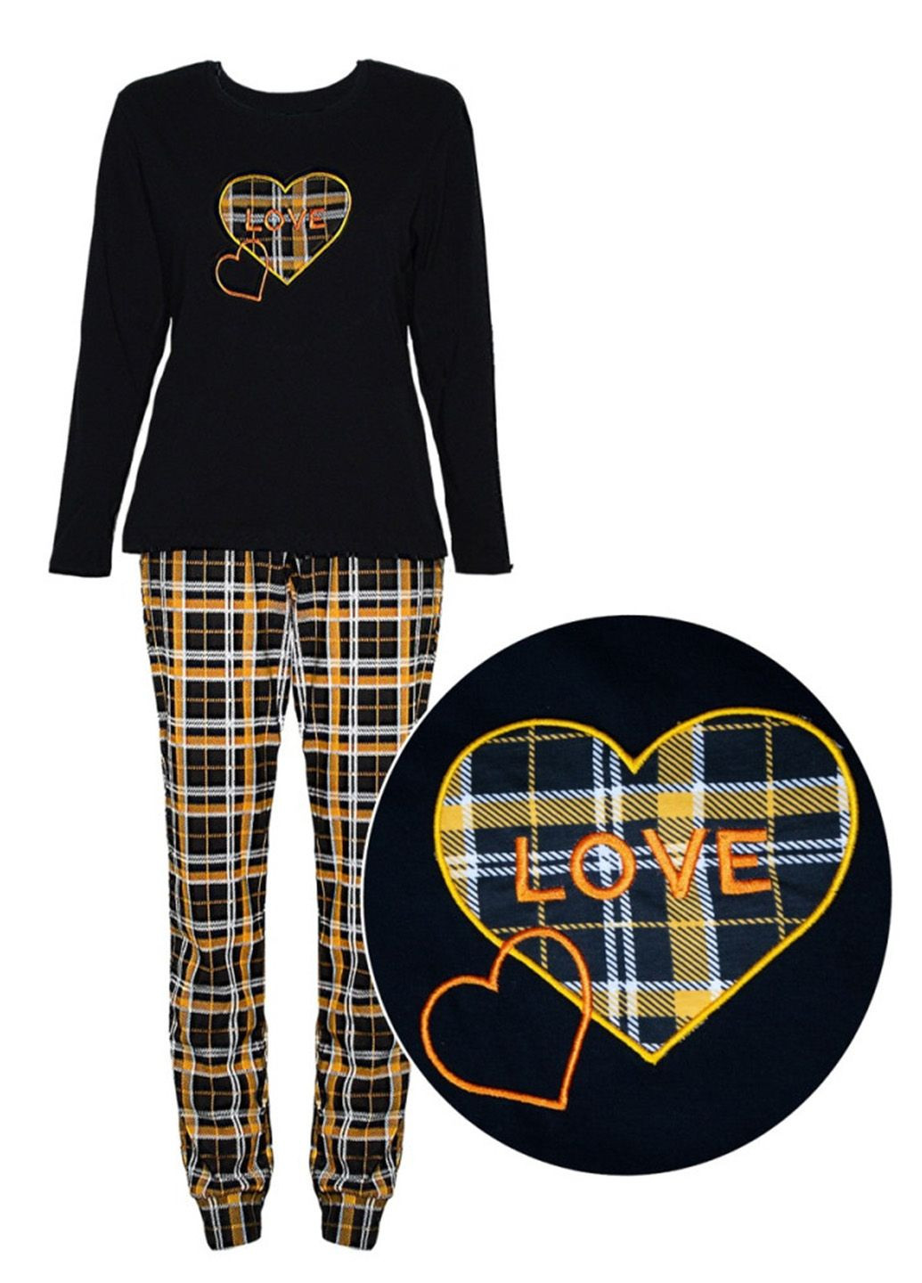 Костюм жіночий ТМ.Ф-221 чорно-жовта клітинка Ярослав (322319280)