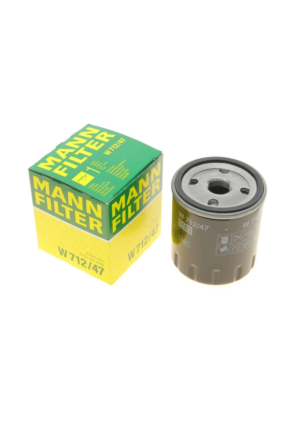 Фильтр масляный Renault Trafic/Master 1.7/2.0/2.2 80-98 FILTER W 712/47 UA63 No Brand (360491926)
