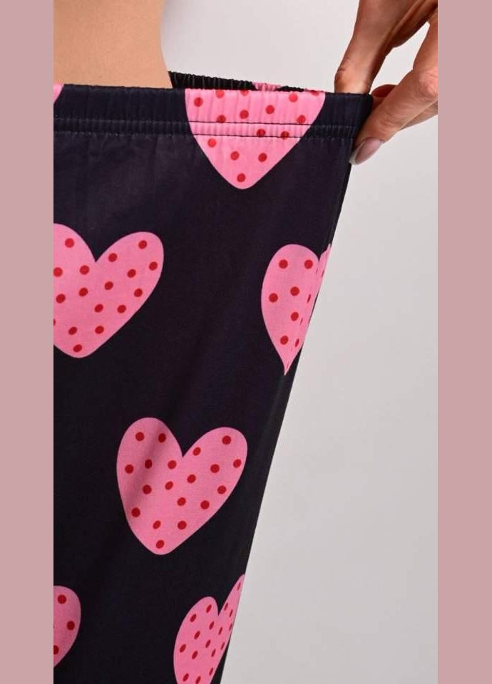 Розовая всесезон пижама женская розового цвета футболка + брюки No Brand Жіночі піжами