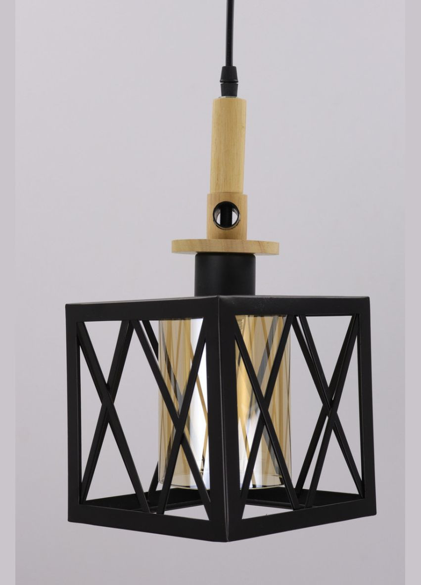 Люстра подвесная LOFT на 1 лампочку 25074 Черный 40-100х16х16 см. Sunnysky (364755507)