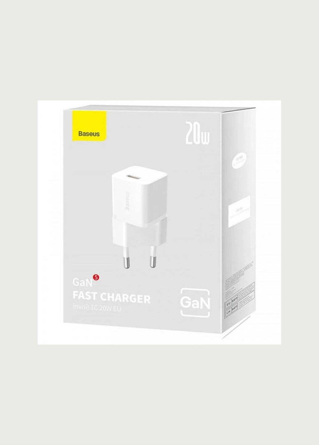 Зарядное устройство c быстрой зарядкой GaN5 |Type-C, 20W| CCGN050102 Baseus (337351224)
