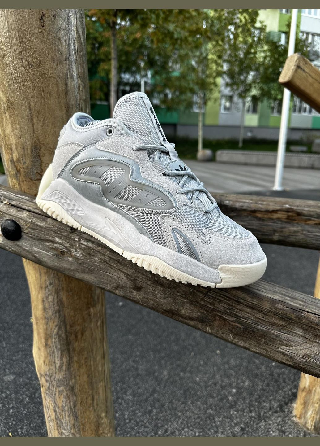 Сіро-голубі Осінні стильні замшеві кросівки No Brand