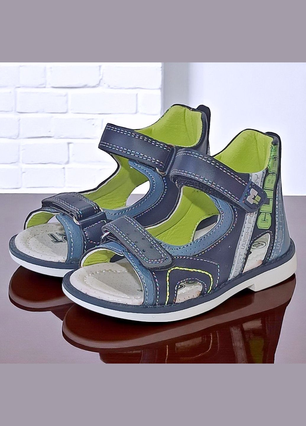 Ортопедичні босоніжки відкриті сандалії на липучках для хлопчика Клібі Clibee (336147451)