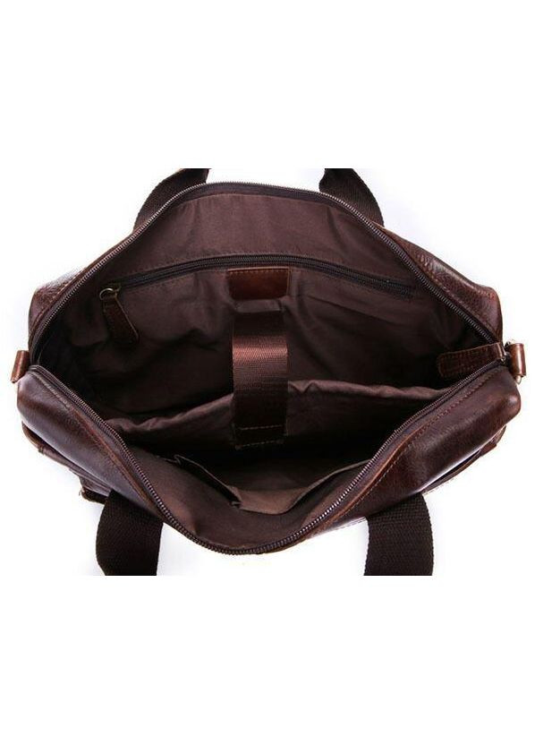 Шкіряний портфель чоловічий для ноутбука і документів коричневий розмір 38х28х8 см 14114 Vintage (362417856)