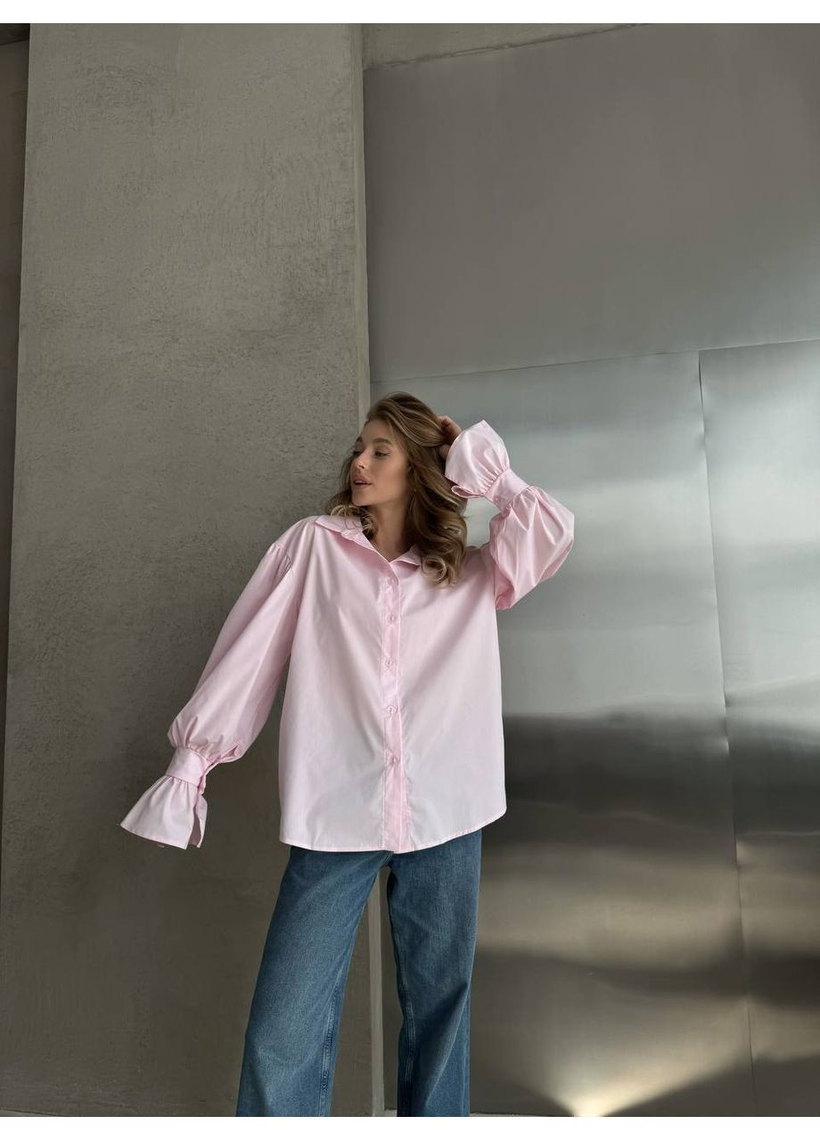 Розовая рубашка No Brand