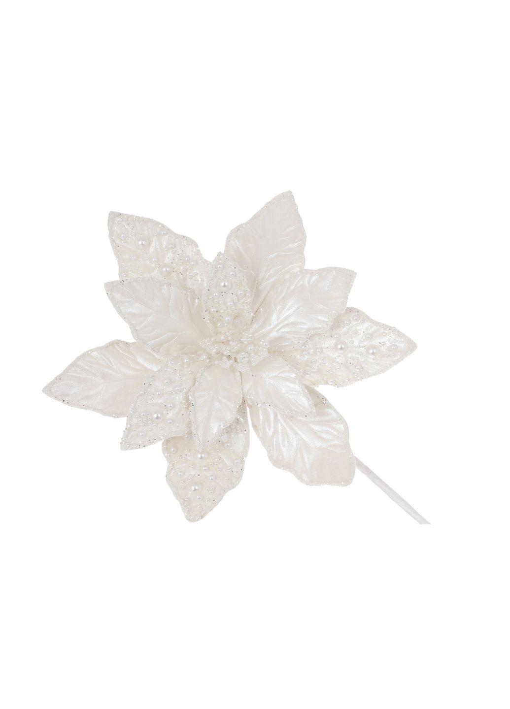 Декоративный цветок пуансетия 36см, длина ножки 50см. No Brand (305409661)