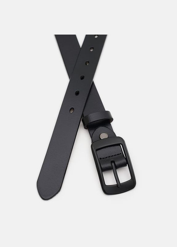 Жіночий шкіряний ремінь CV1ZK-001bl-black Borsa Leather (359377610)