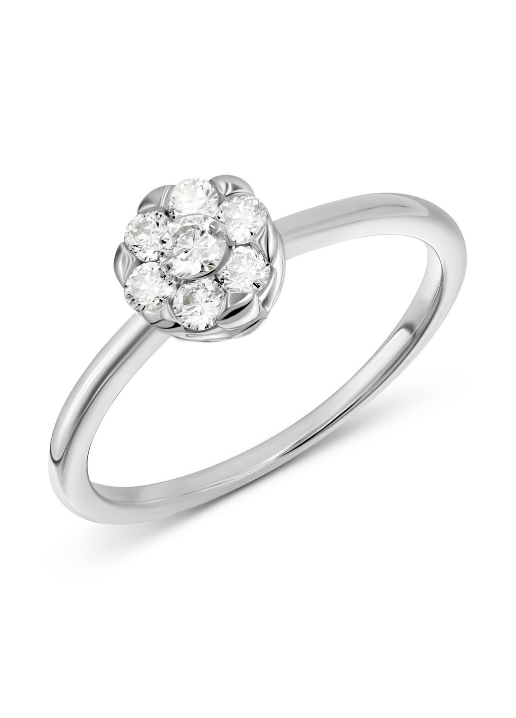 Перстень з діамантами у білому золоті 1-207 538 Zarina (333832944)