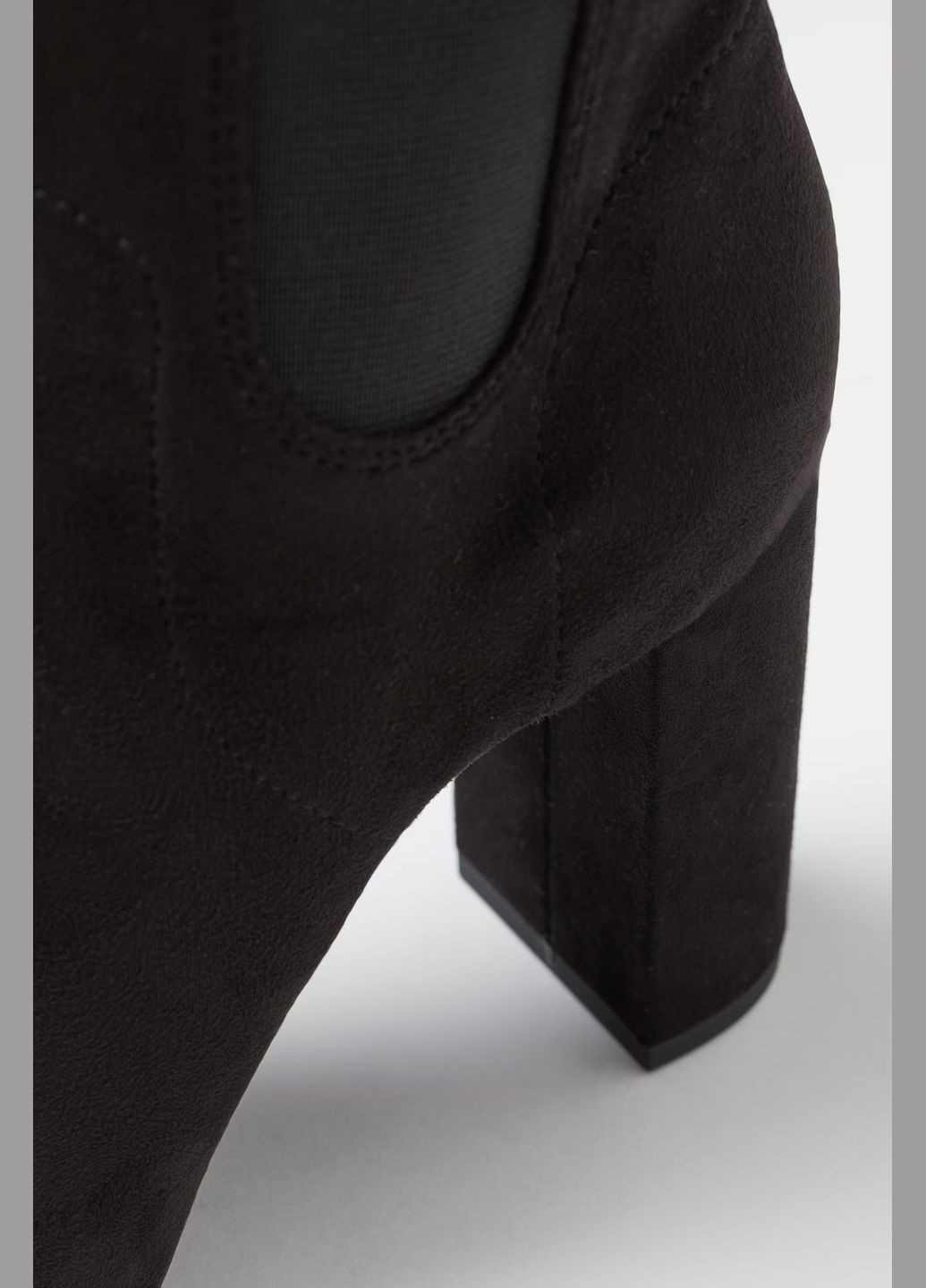 Чорні жіночі ботільйони з відкритим носком H&M