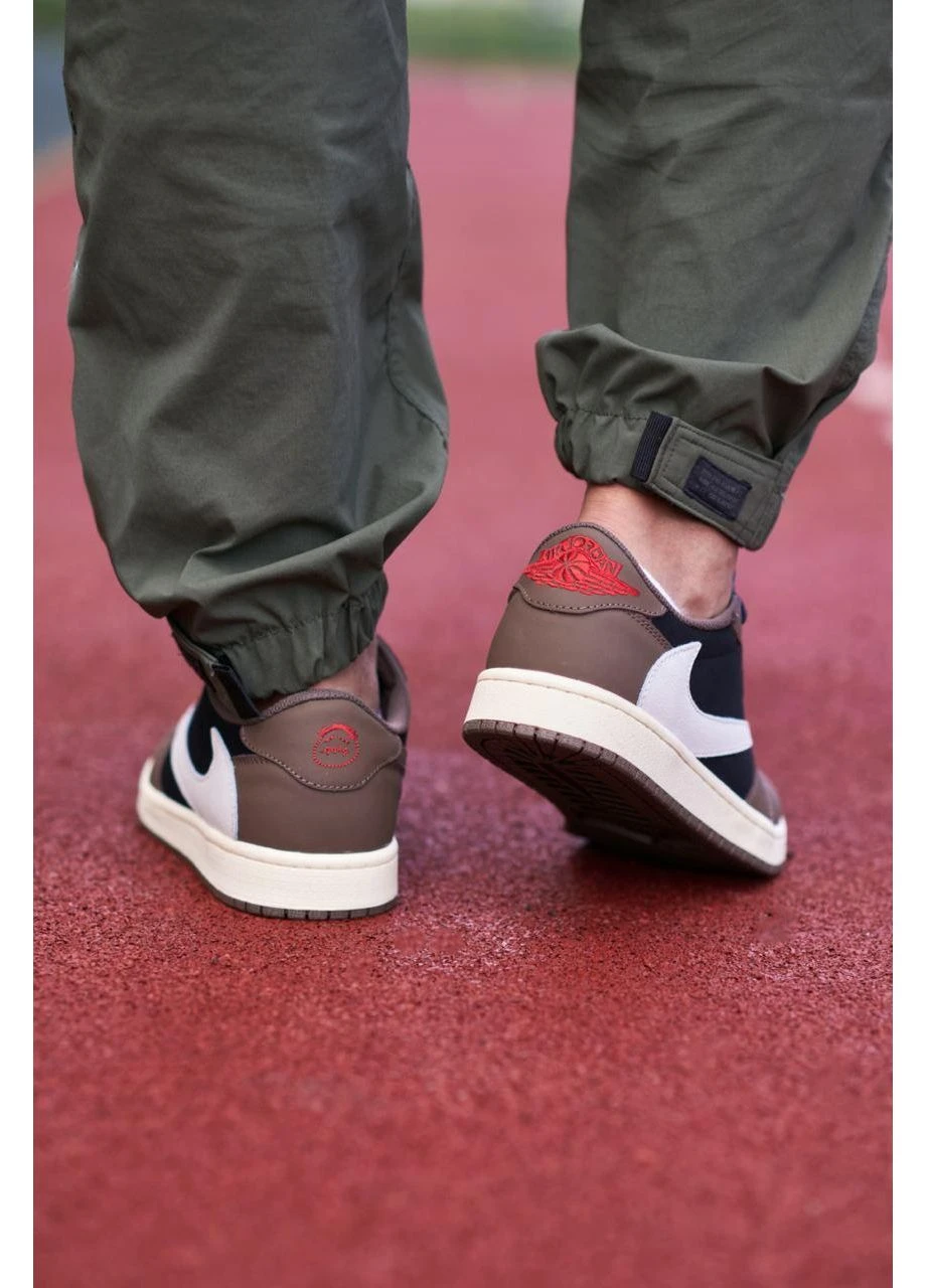 Цветные летние кроссовки nike air jordan retro 1 low x travis scott найк аир джордан No Brand