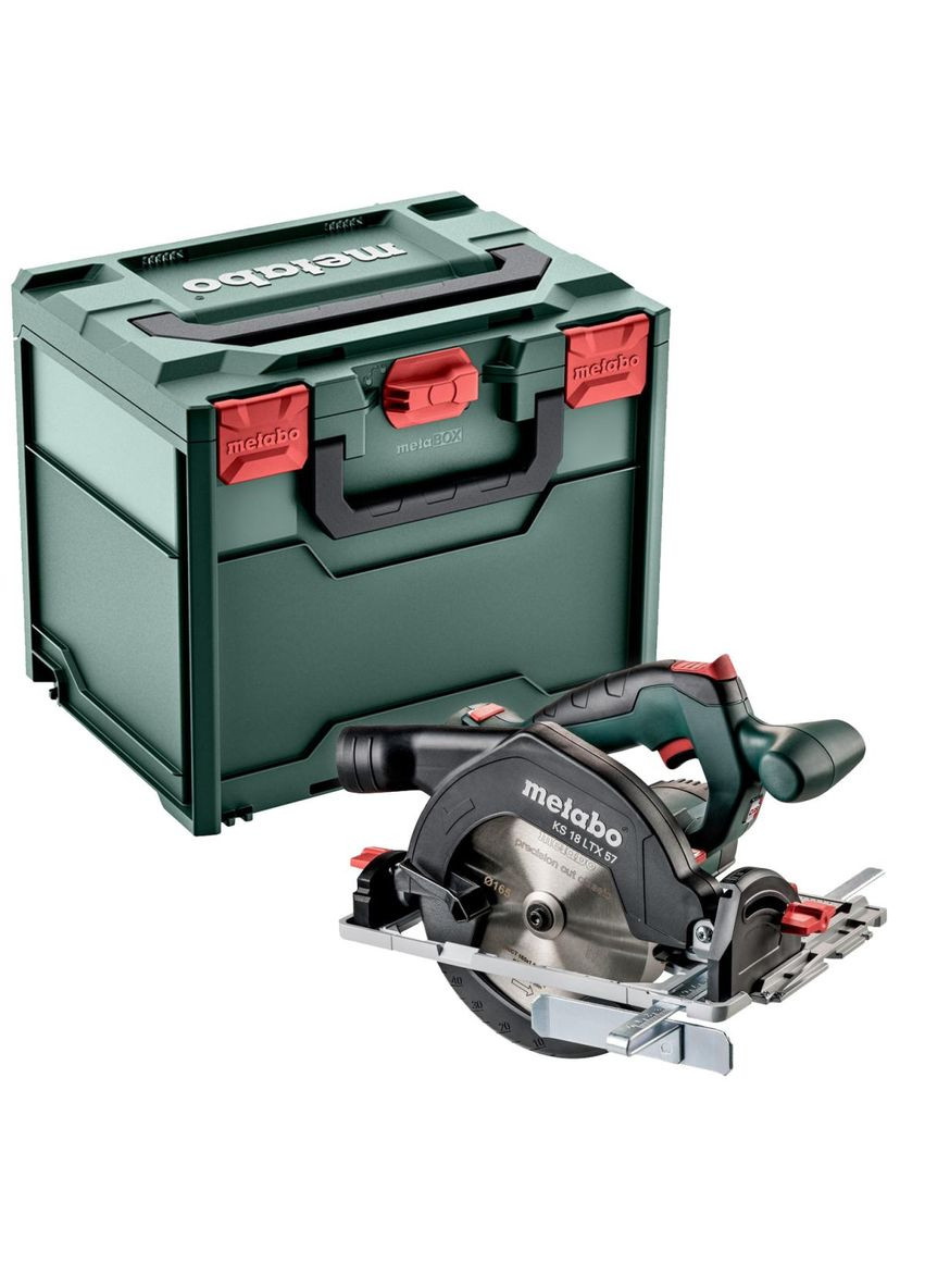 Акумуляторна дискова пила KS 18 LTX 57, 18 В, Каркас (MetaLoc) 601857840 (5947) Metabo (306737562)