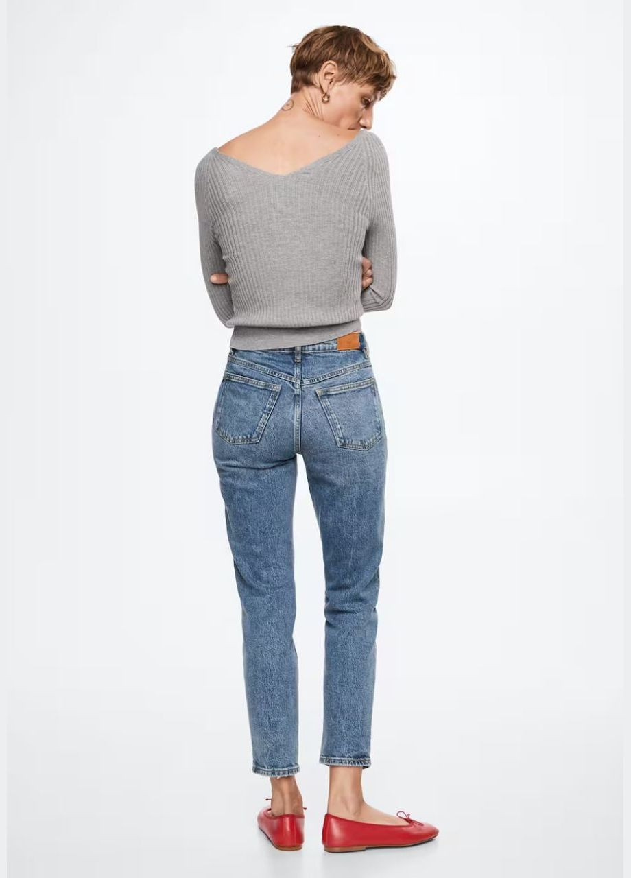 Комфортные джинсы mom с высокой посадкой Mango - (288677249)