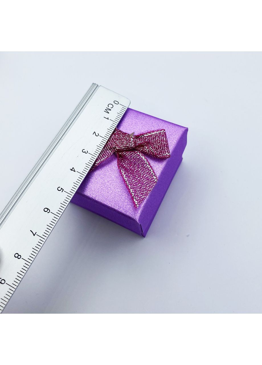 Коробочка для прикрас під каблучку,кулон або сережки квадратна срібляста No Brand (369737683)