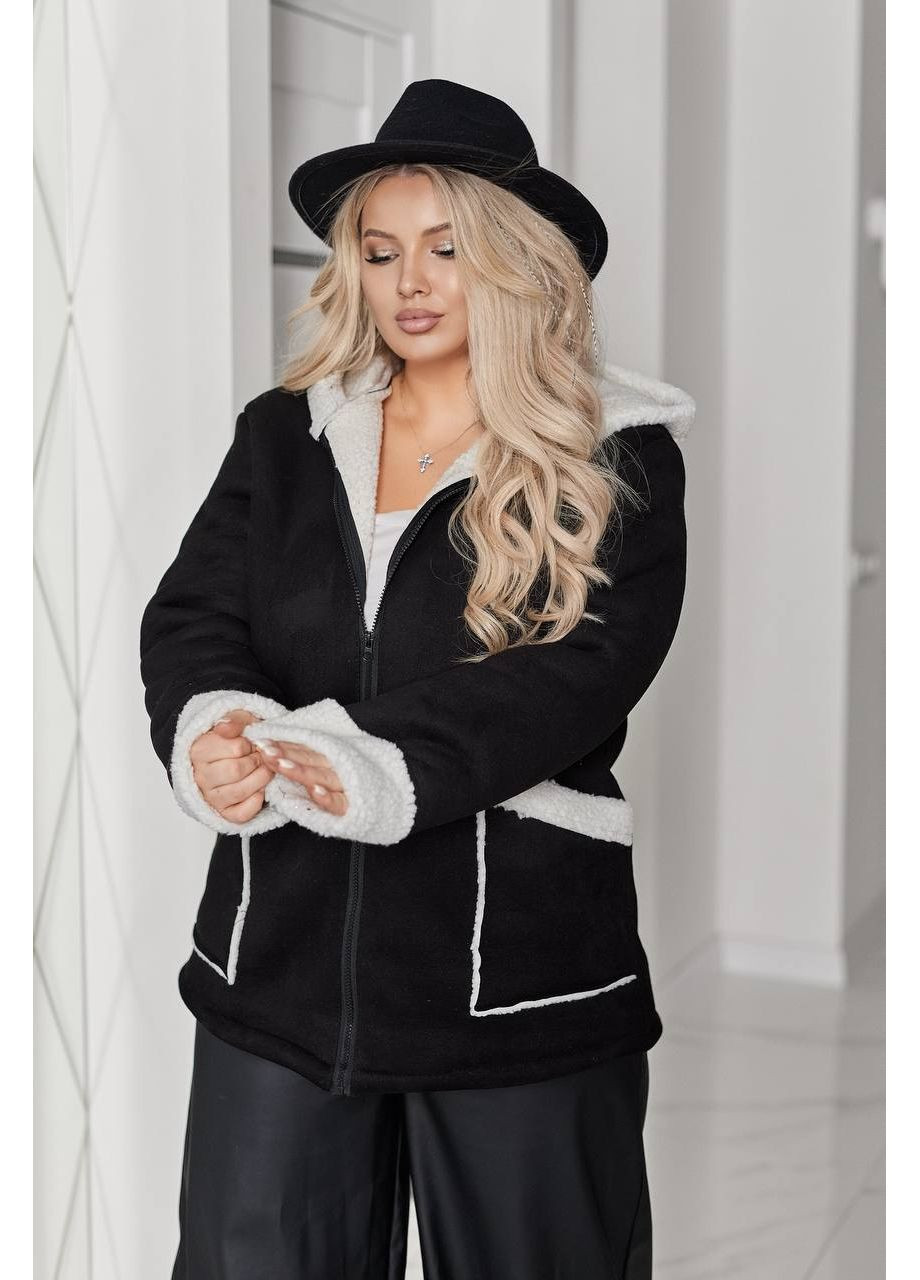 Дублянка з хутром на змійці — стиль, тепло та комфорт (заміри в описі) DK/DL Мода без кордонів (367829032)