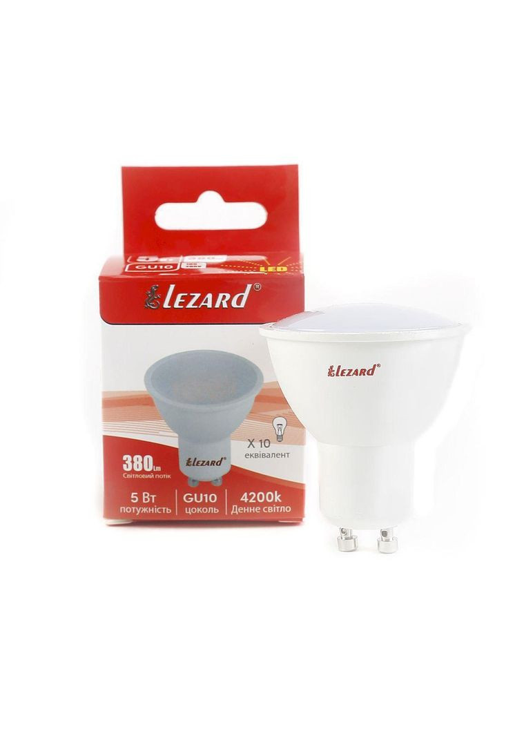 Лампа LED GU10 220V MR16 5,0W/4200 442-GU10-05 Lezard (346088171)