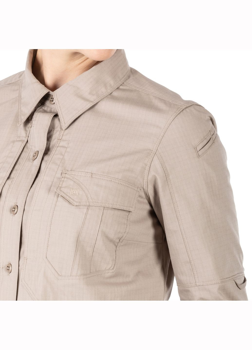 Сорочка тактична жіноча Women's Stryke Long Sleeve Shirt Khaki 5.11 Tactical (323156718)