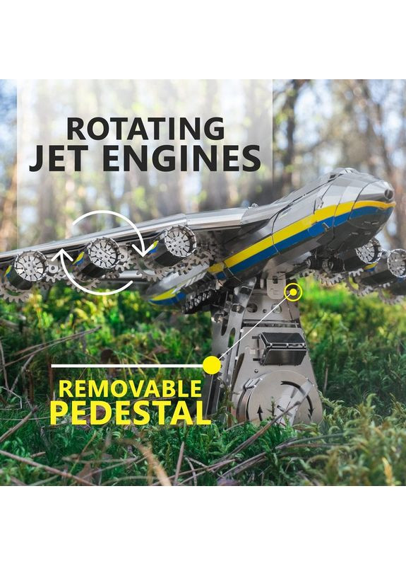 Коллекционная модель АН-225 "Мрия" CRYSTAL EDITION с кристаллами SWAROVSKI® (Собранная) MT001SWRSK/READY Metal Time (361113066)